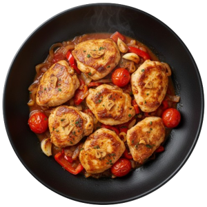 Knoblauch Hähnchenfleisch