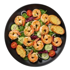 Salat Scampi
